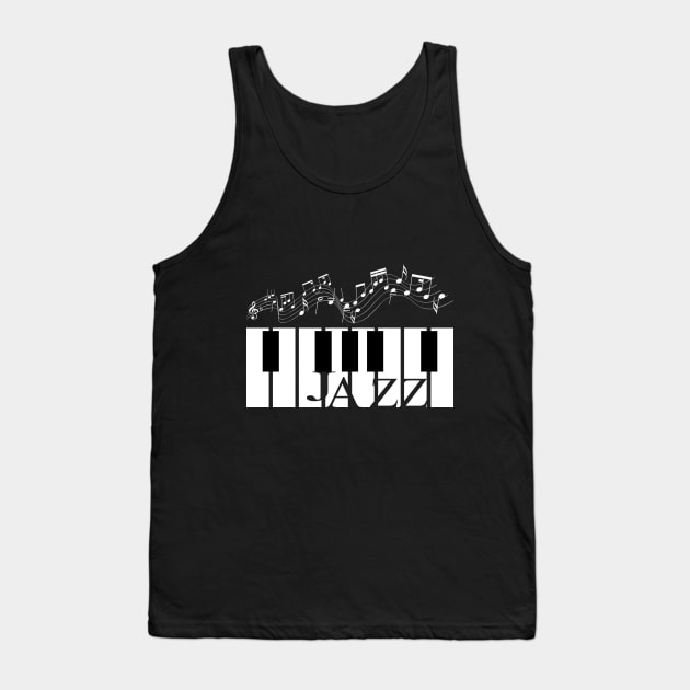 Jazz Piano Music Tank Top by PoetandChef